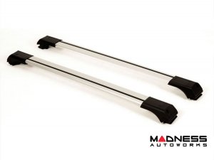 Jeep Renegade Roof Rack Cross Bars - for models w/ factory roof rails - Silver - Fly Bar (2015-2024)